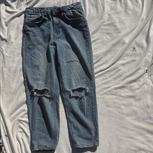 Wild Fable High Rise Distressed Jeans - Blue